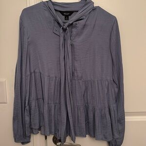 Simply Vera Wang Blue Blouse